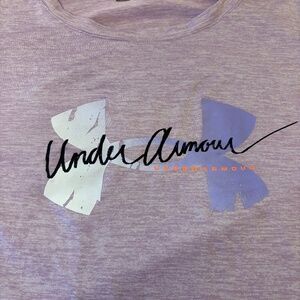 Under Armour Women’s Plus Size 3XL PurpleGraphic Athletic Short Sleeve Tee Shirt